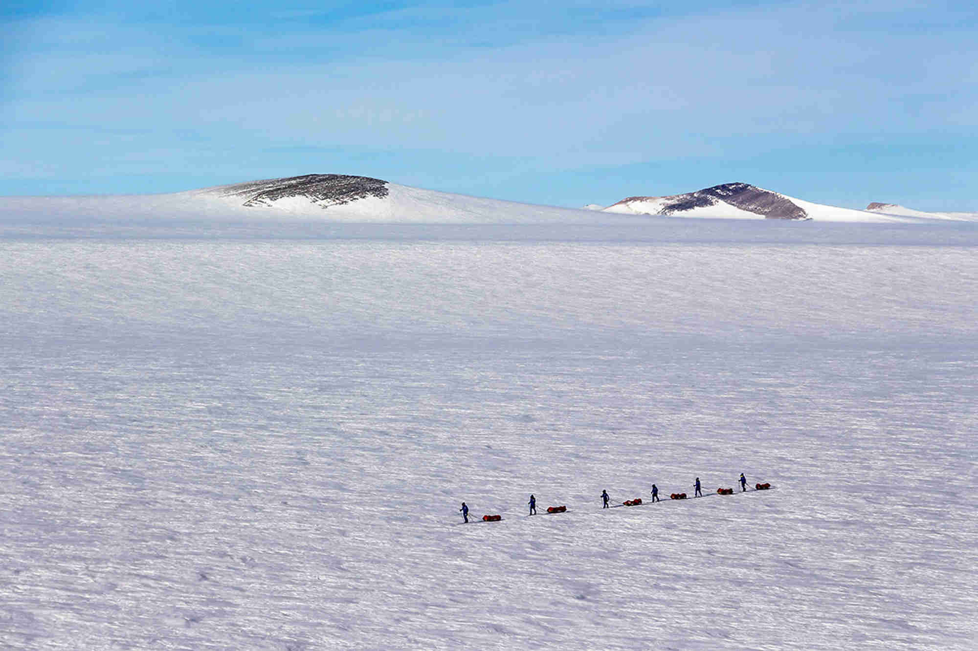 The Ice Maiden expedition traversed 1,700km in 62 days. Crown Copyright