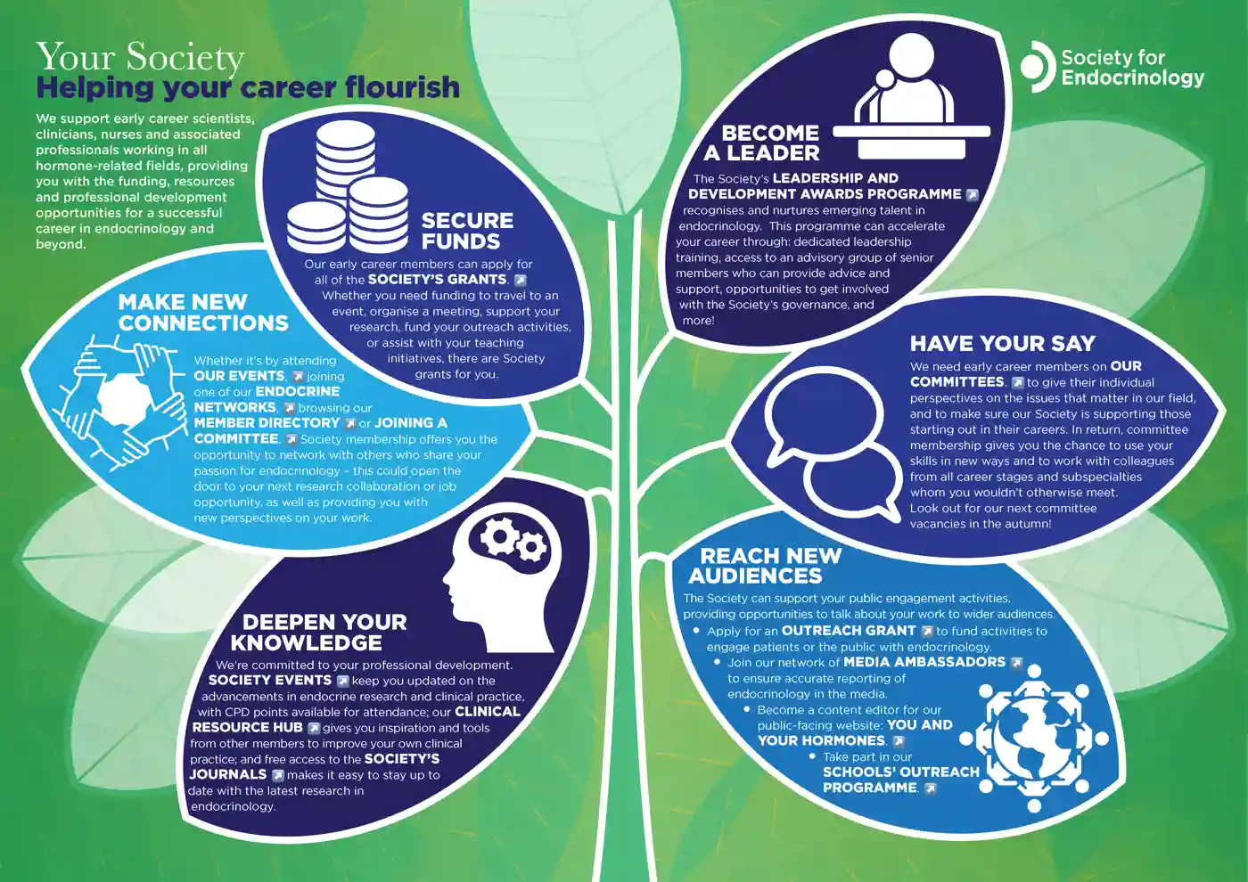 The ways in which the Society supports early career members