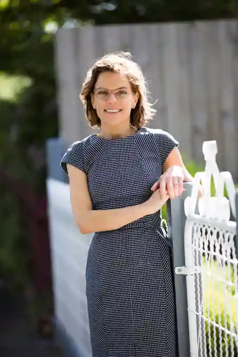 A photograph of Morag Young smiling at the camera